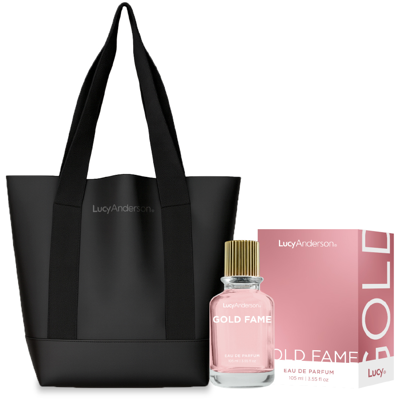 LUCY ANDERSON EDP GOLD FAMME X 105 ML Y BOLSO